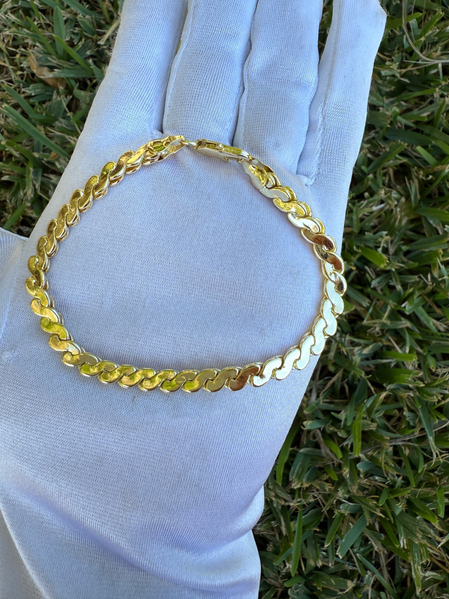 Bracelet Gold Plated 8”