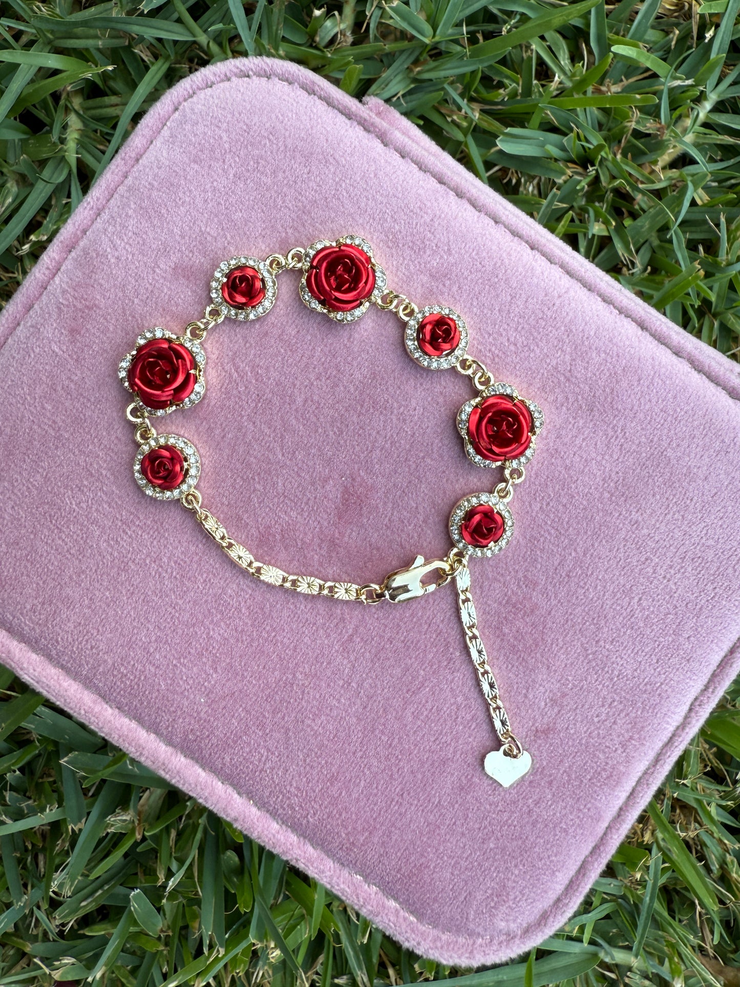 Rose Bracelet Gold Plated 7’5 inches