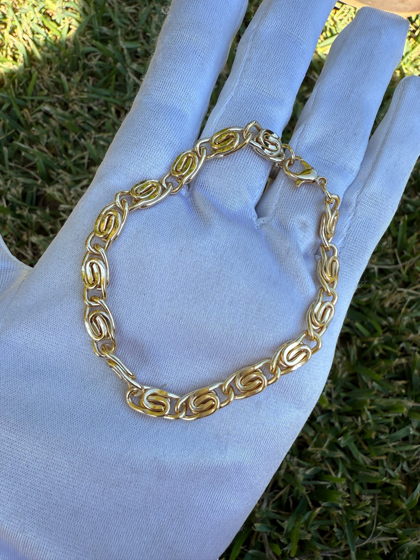Bracelet Gold Plated 8”