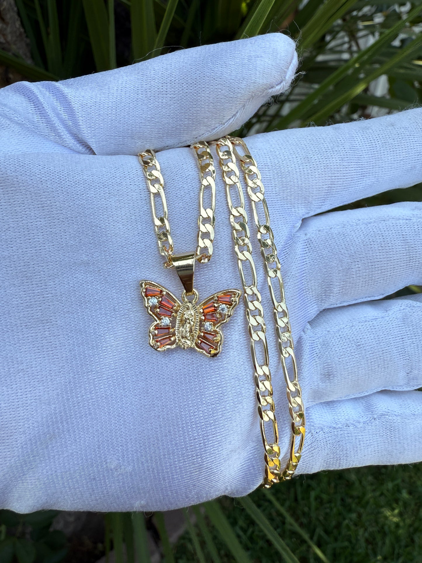 Butterfly Necklace Gold Plated