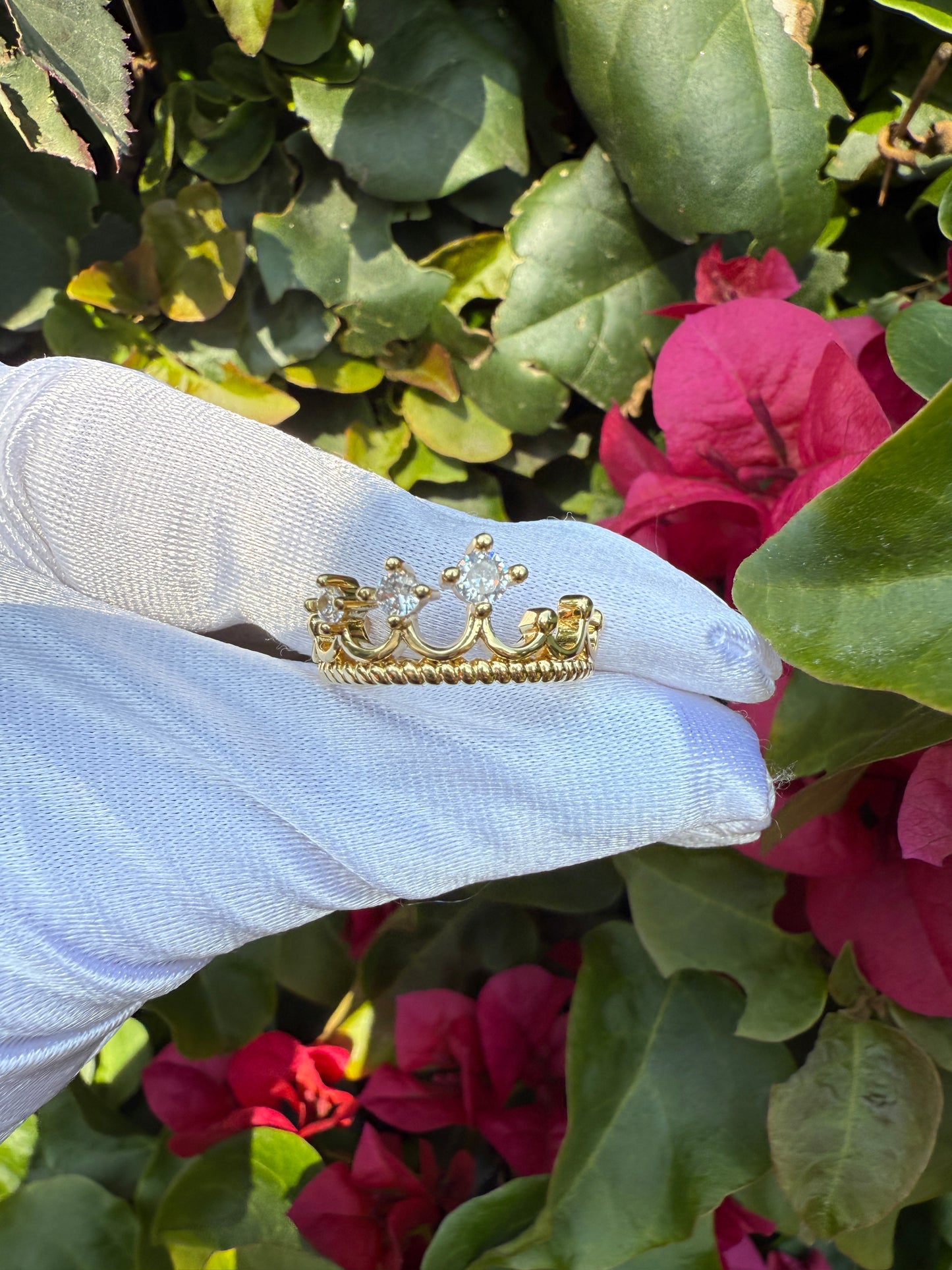 “Queen and King ” crown Ring Gold Plated