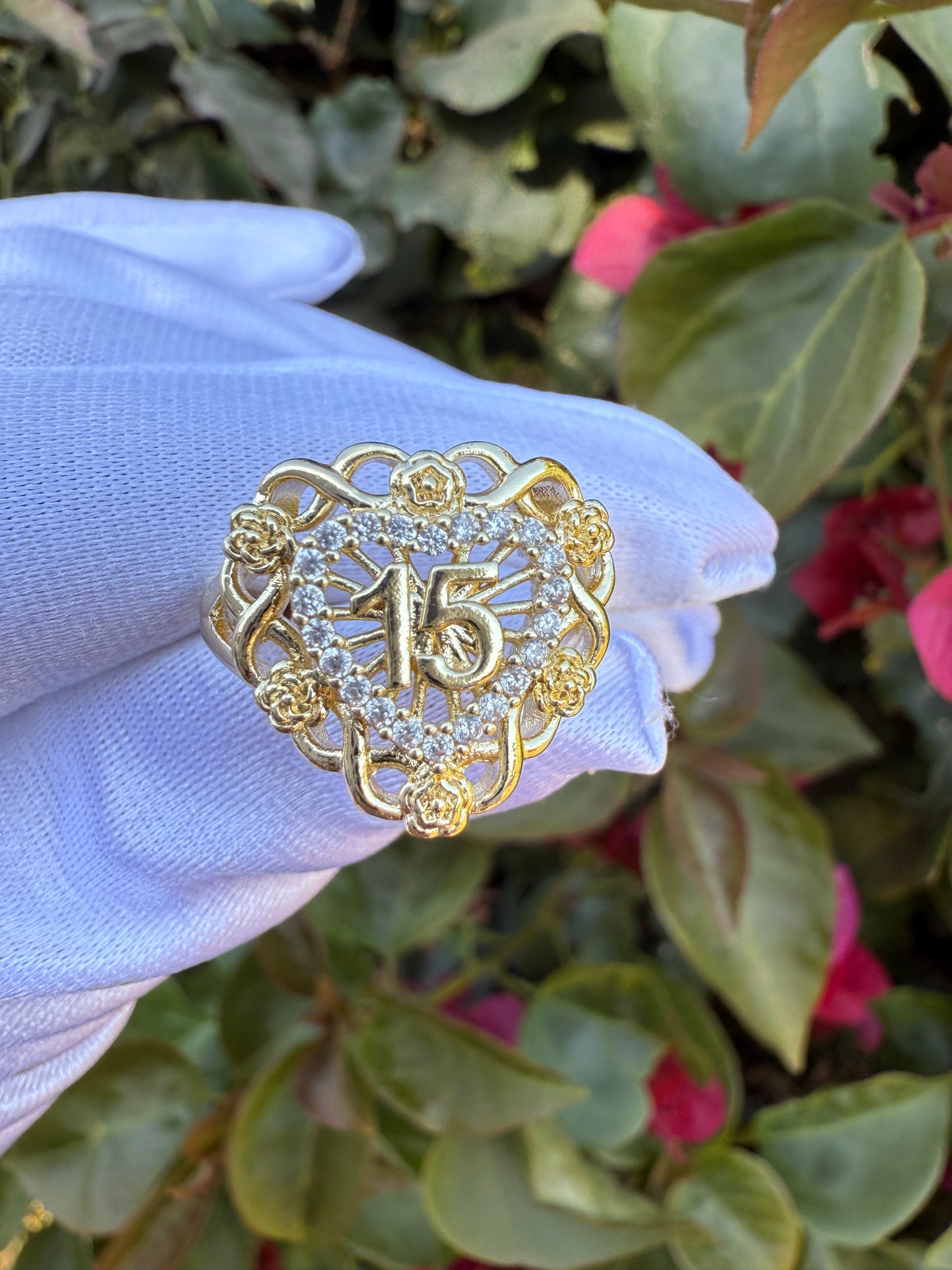 15 años Jewelry- 15era Ring, Bracelet , Earrings Quinceñera Set