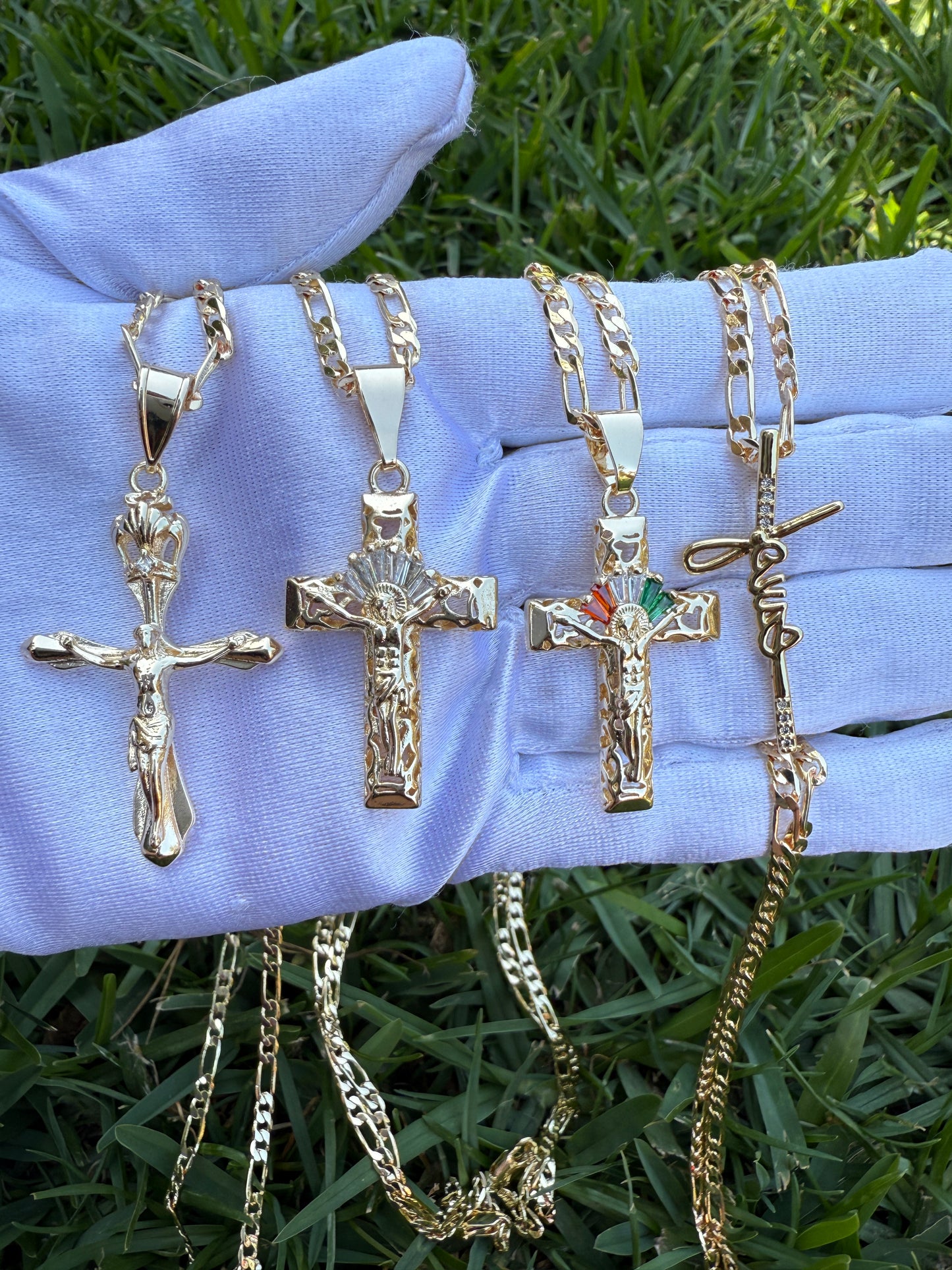 Cross Necklace - Variety of Designs Available as Shown in the Image