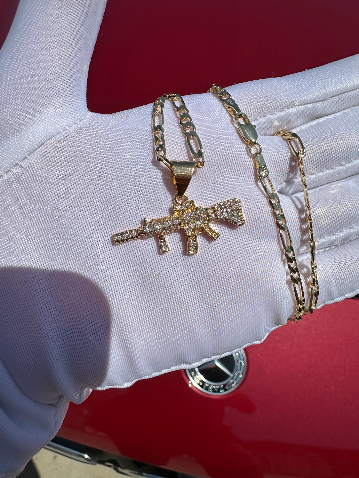 Bling Say Hello Necklace Plated A-K