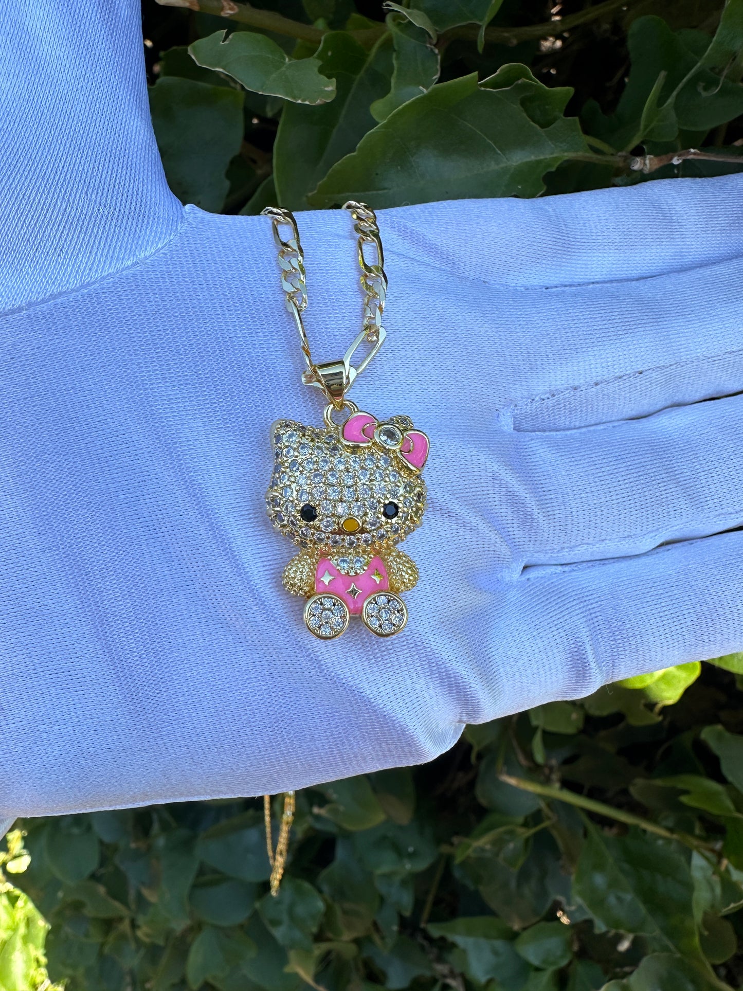 Cat Necklace with Chain 20” inches