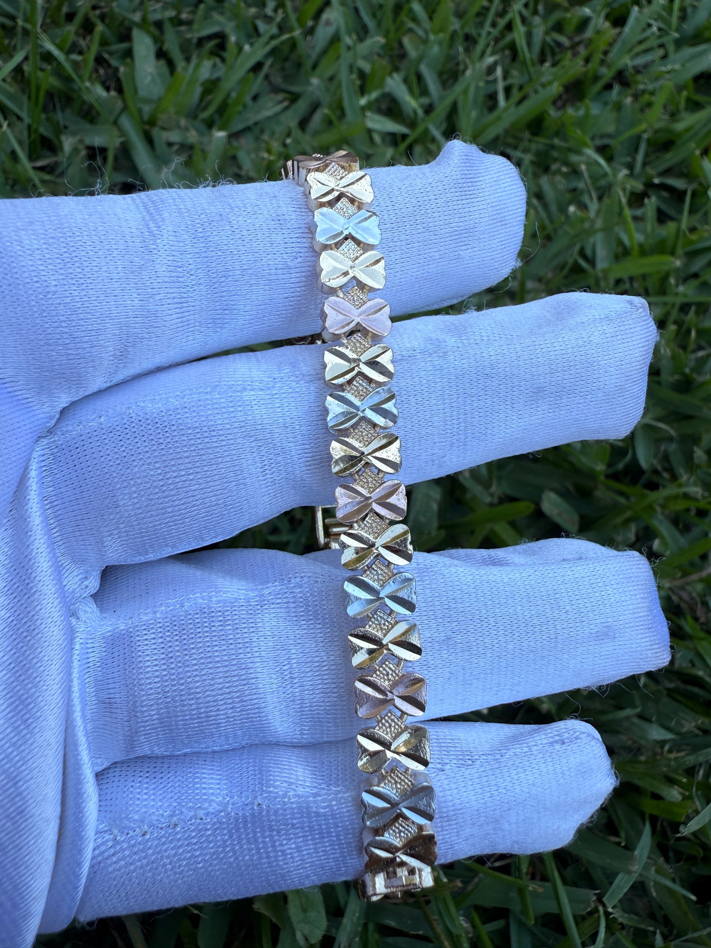 Elegant Bracelets Tricolor Gold Plated