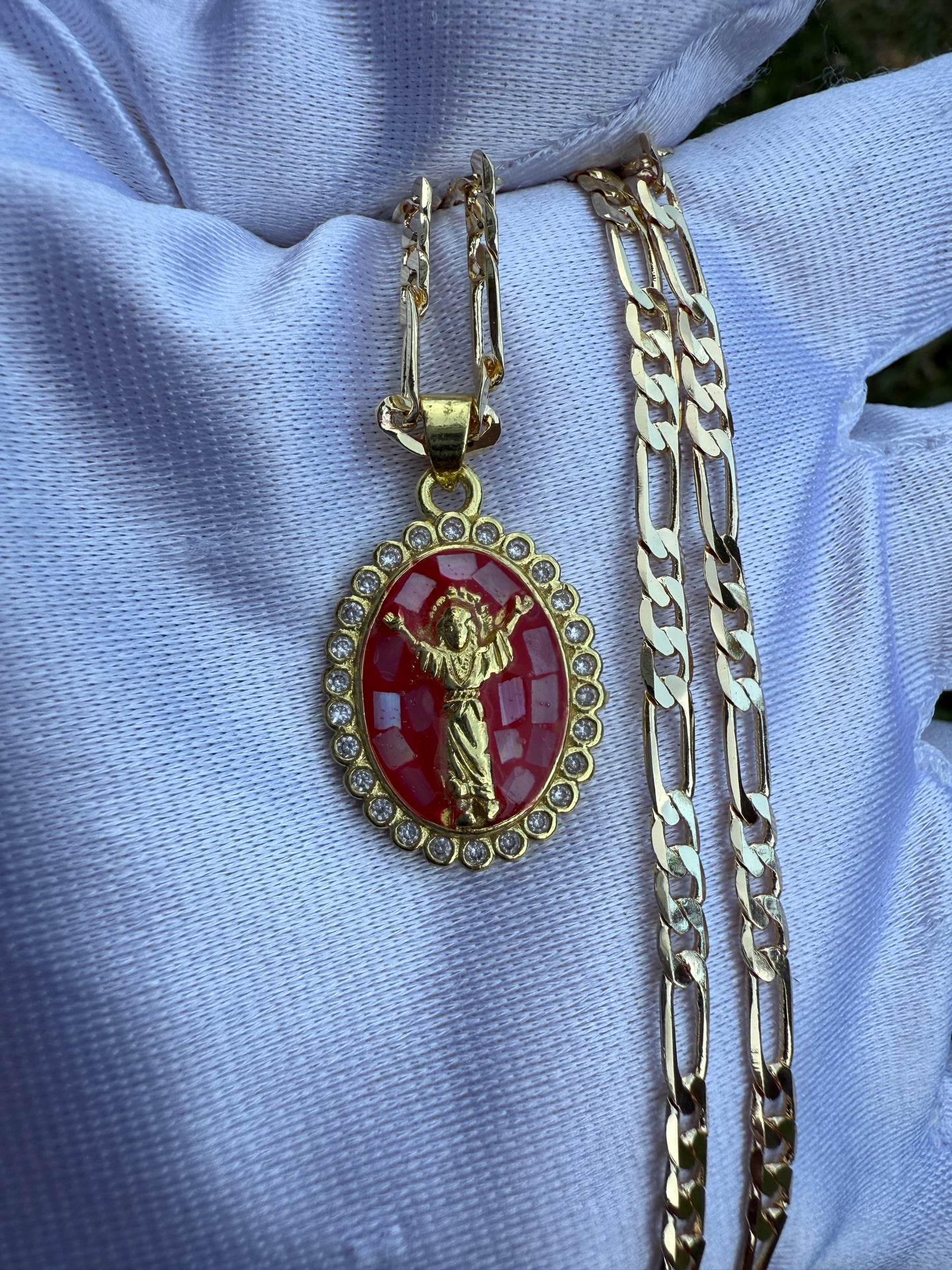 Saint Necklace St Jude, Divine Child, Holy Family