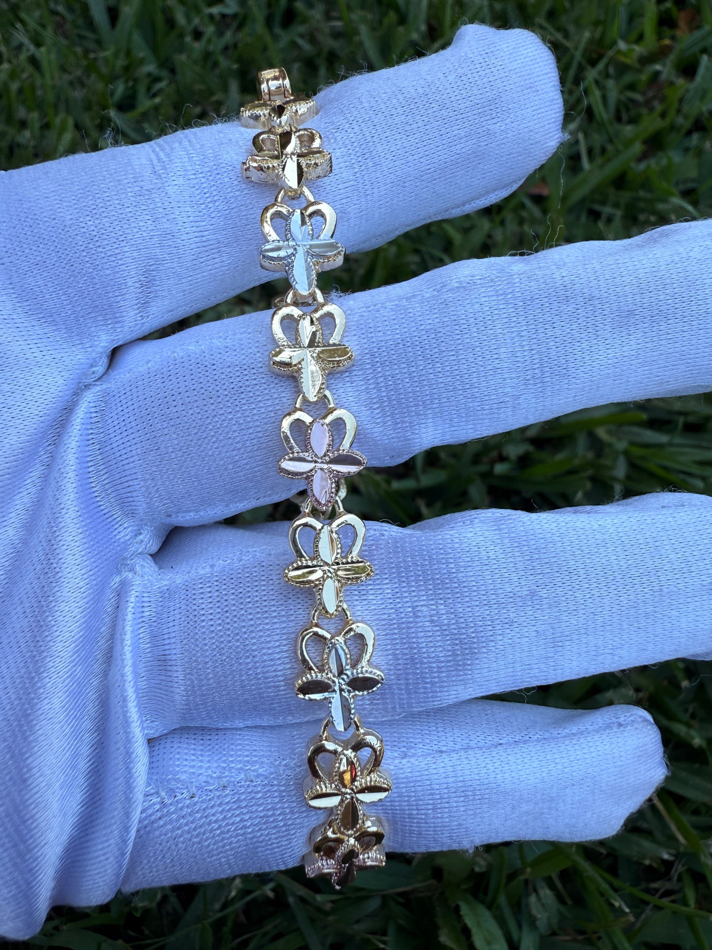 Elegant Bracelets Tricolor Gold Plated