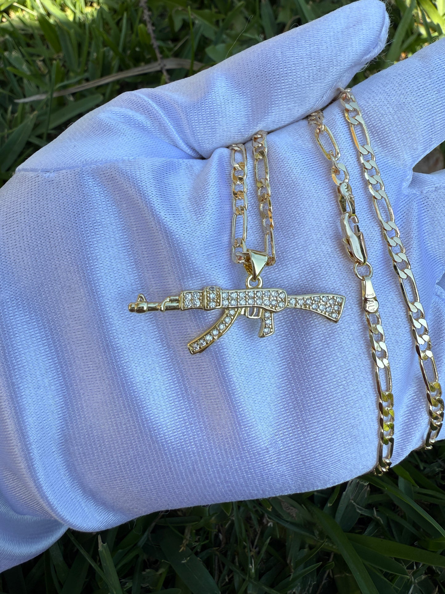 Bling Say Hello Necklace Plated A-K