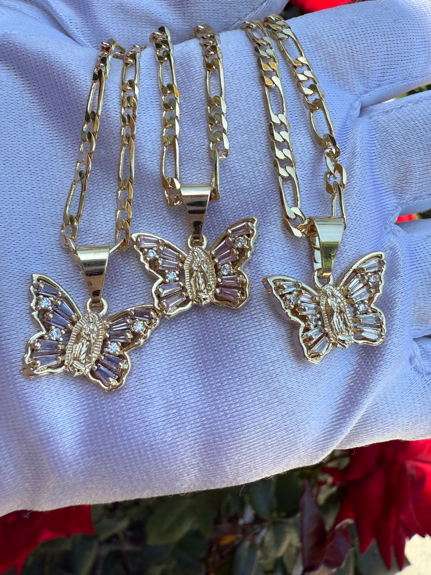 Butterfly Necklace Gold Plated