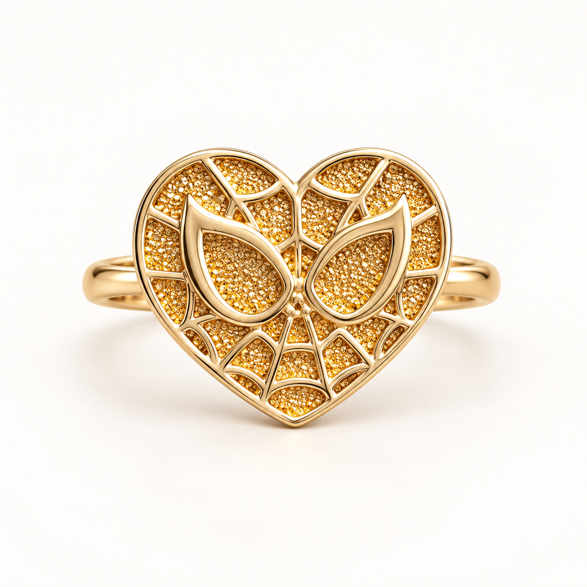 Spider Heart Ring