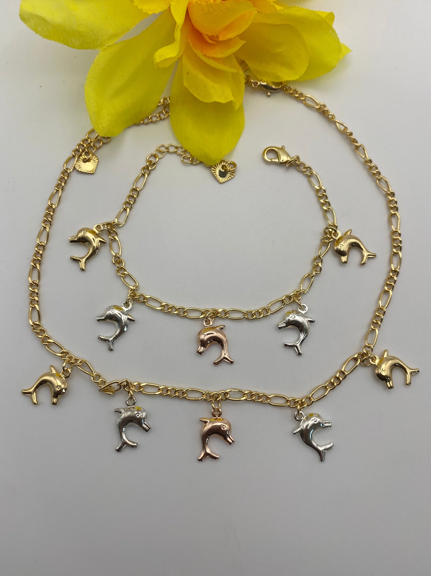 Dolphin Necklace ,bracelet & Earings.