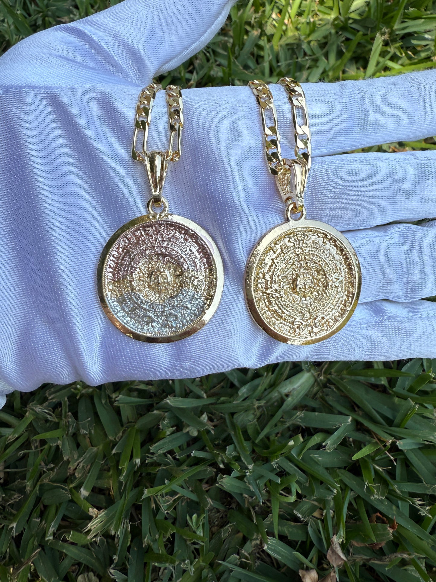 "Aztec" Calendar Necklace - Calendario Azteca con Cadena