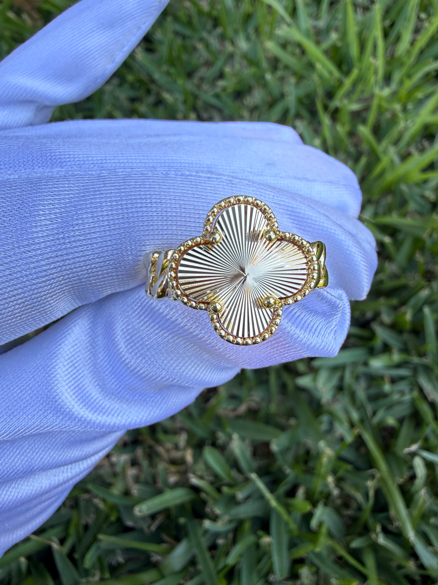 Clover Ring Gold Plated