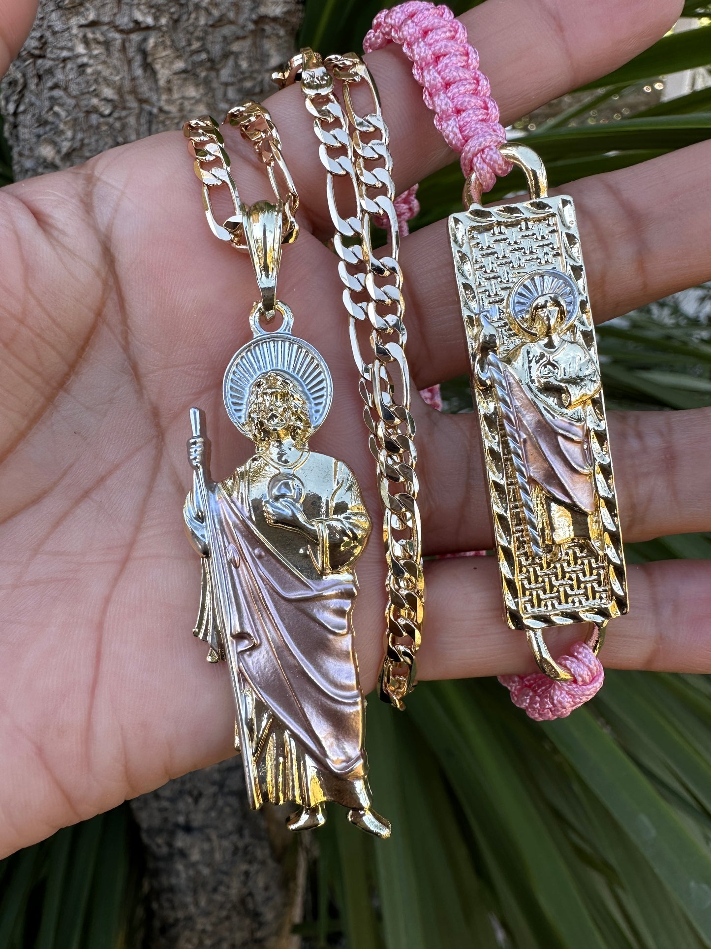 “Pink” St Jude Necklace and Bracelet Set