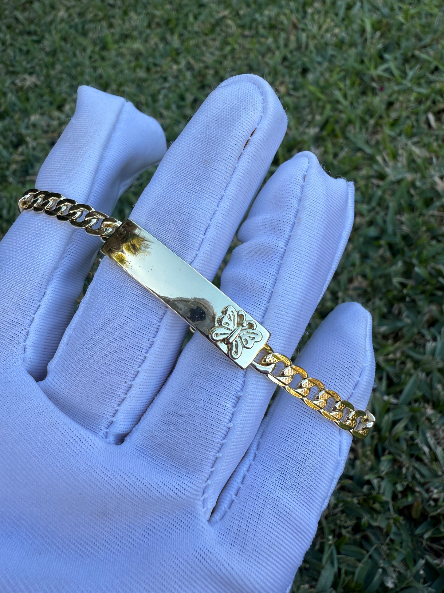 Heart Gold Plated Bracelet 8” - Esclavas