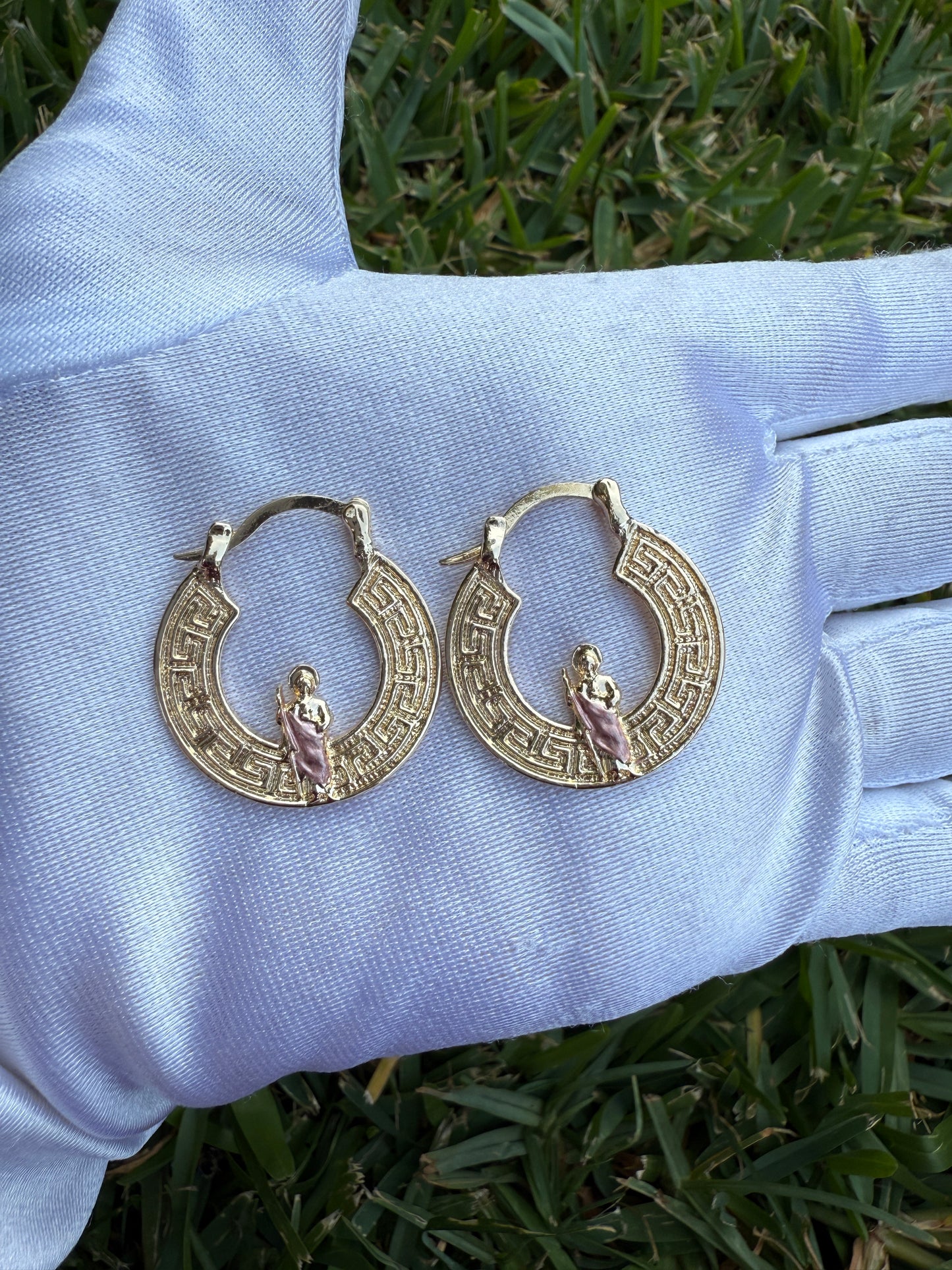 St Jude Hoop Earrings - San Judas