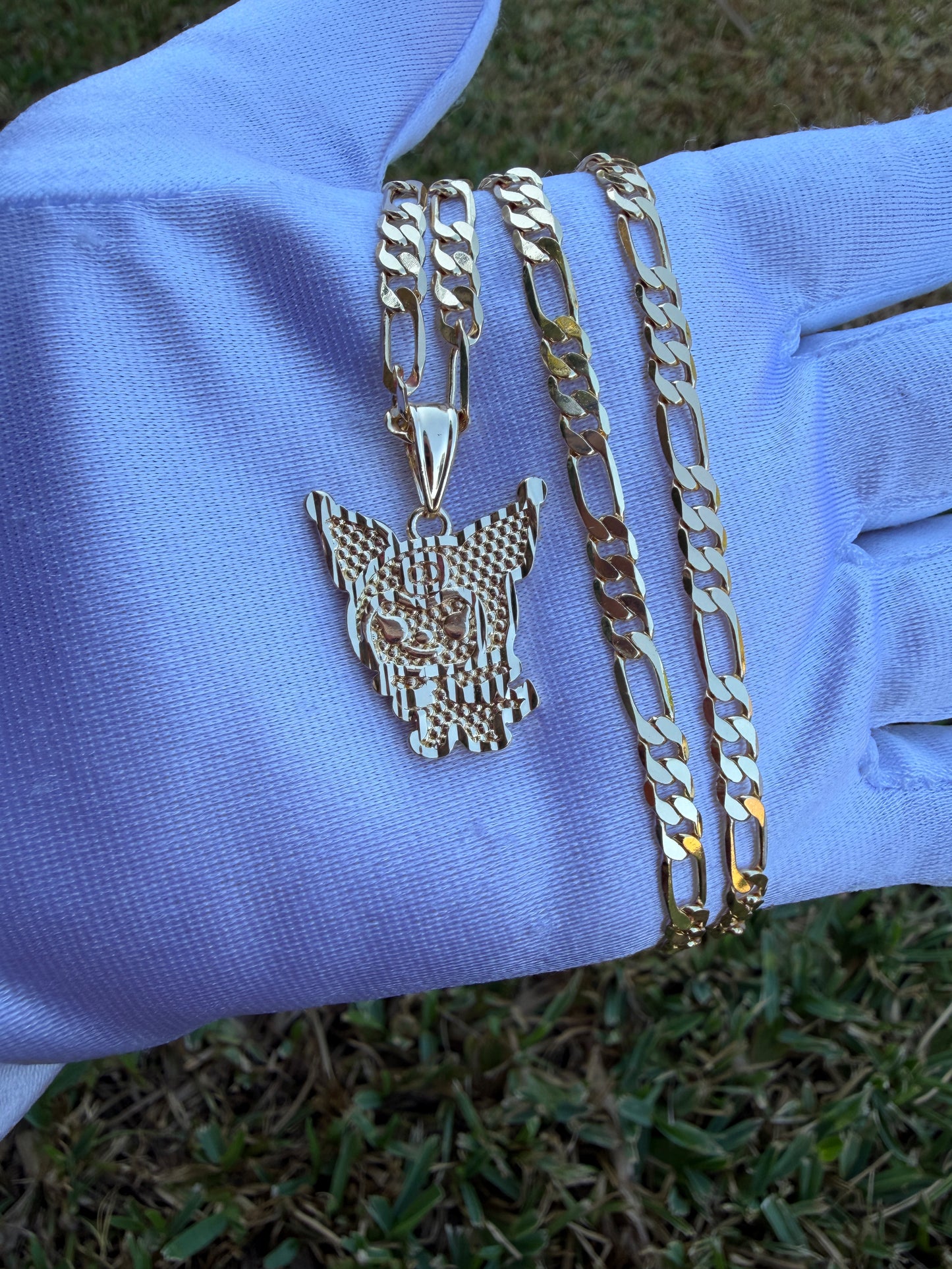 Kuru Necklace with a chain Gold Plated Curo-Mi
