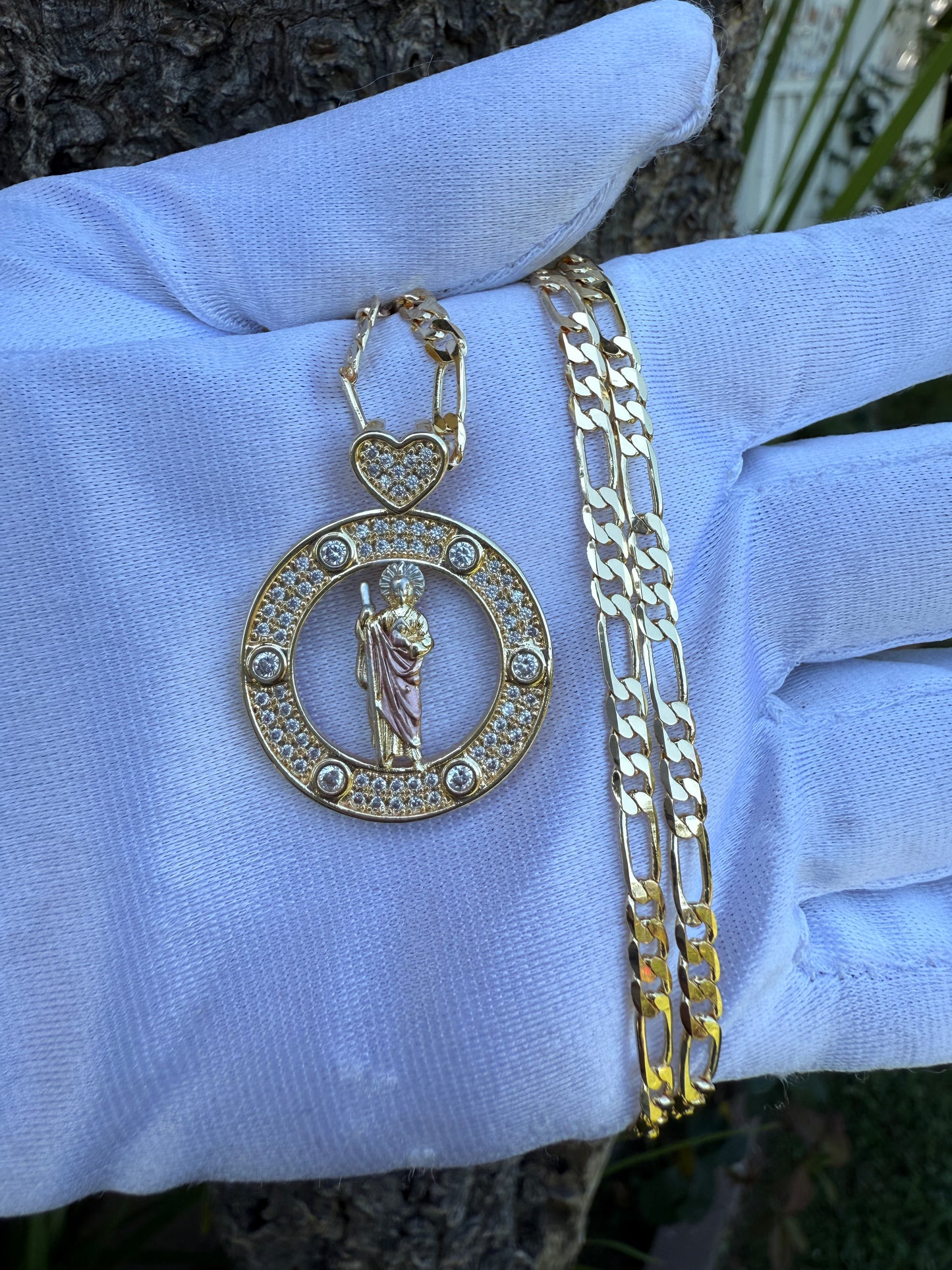 St Jude round Necklace