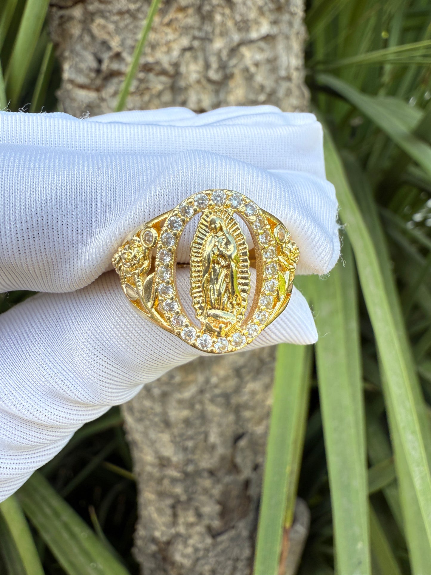 Virgin Mary Ring adjustable - Anillos Virgen De Guadalupe Gomd Plated Adjustable