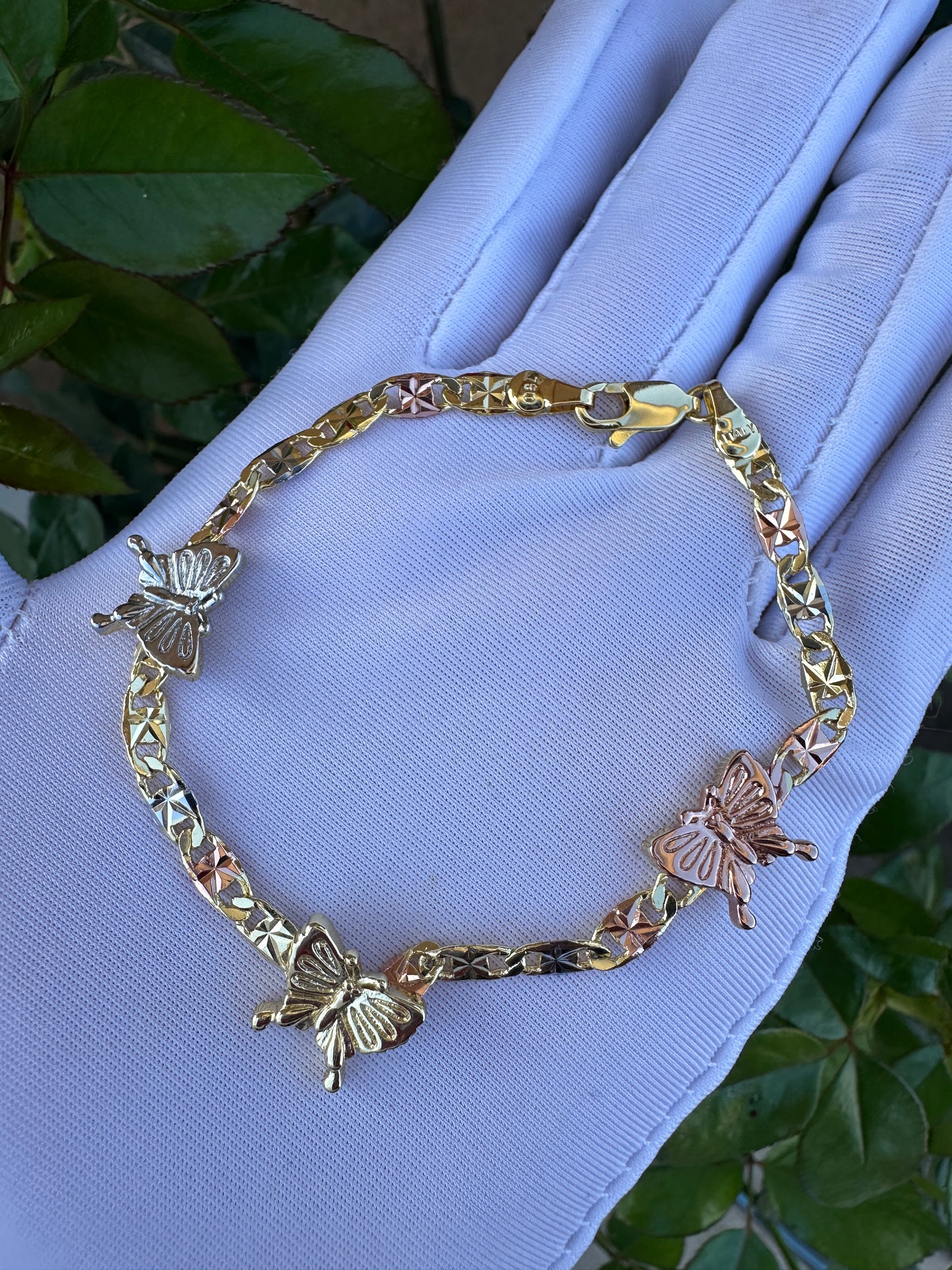 Butterfly Bracelets Gold Plated