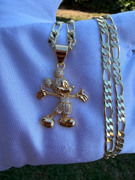 Mouse Necklace with Chain