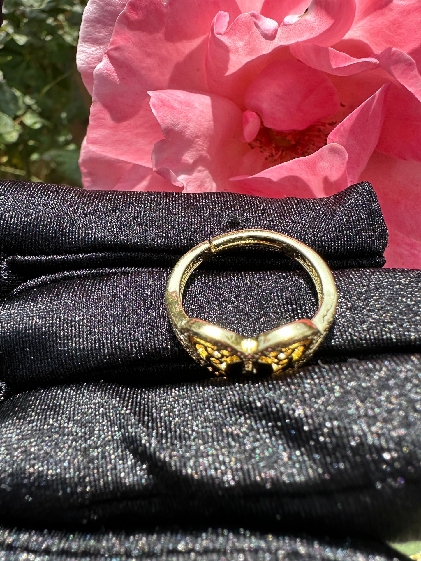 Heart Virgin of Guadalupe Ring Adjustable