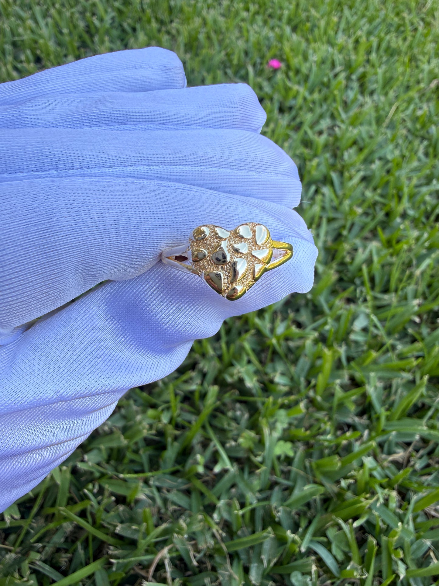 Nugget Cute Rings Gold Plated Heart & Clover Designs for Women's Fashion Jewelry Gold Plated Versatile and Charming Accessory