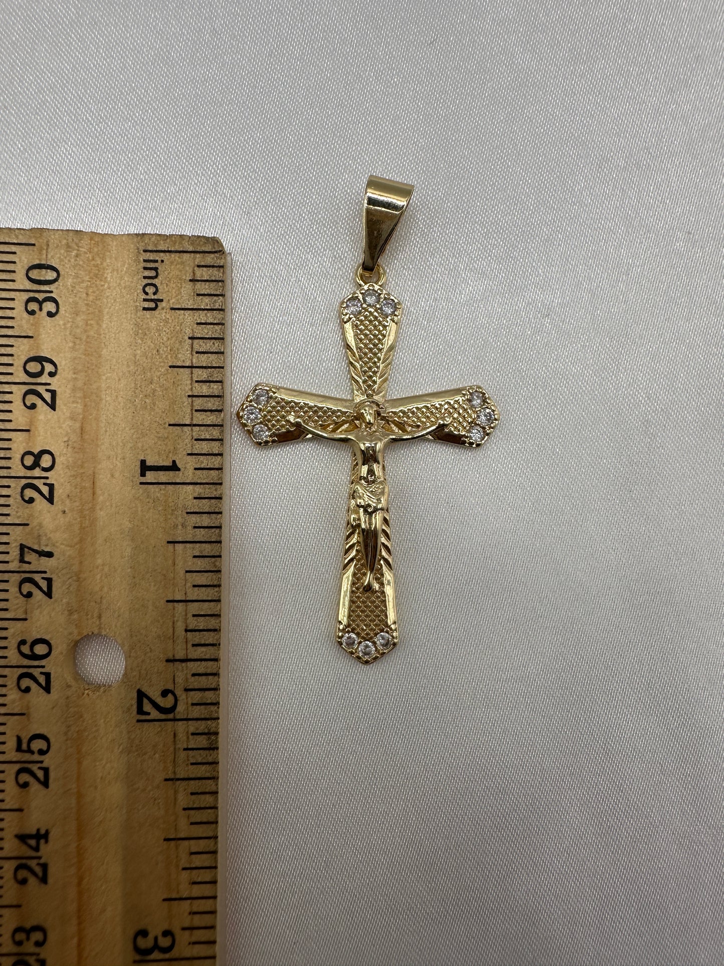 Cross Necklace with Chain Gold Plated