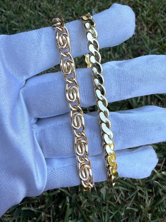 Bracelet Gold Plated 8”