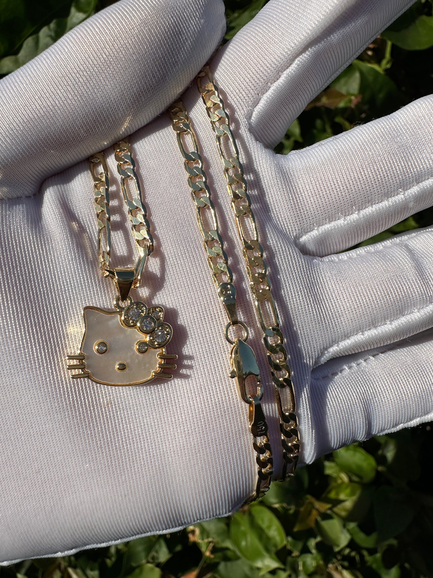 Kitty Bling Necklace Plated