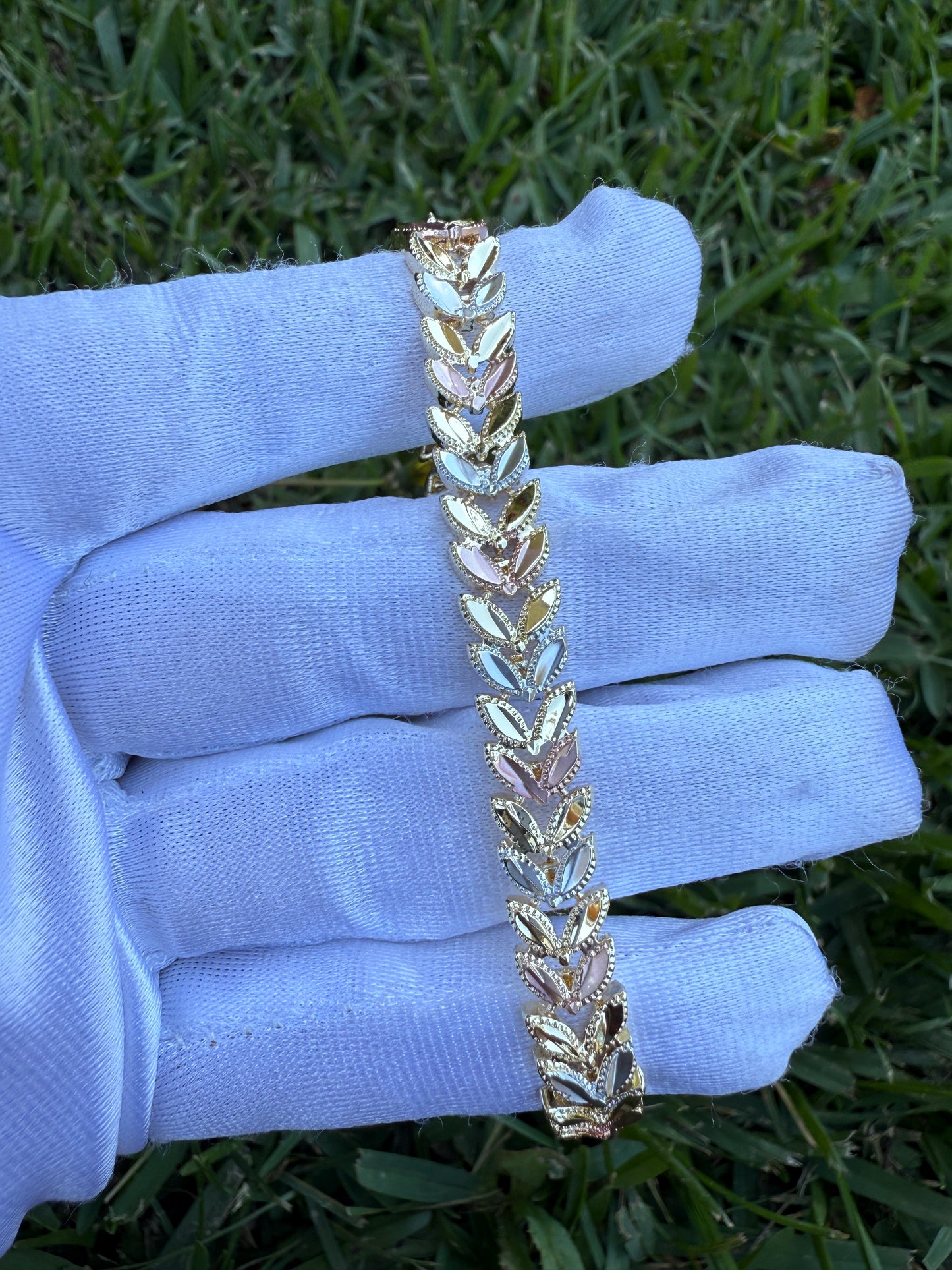 Elegant Bracelets Tricolor Gold Plated