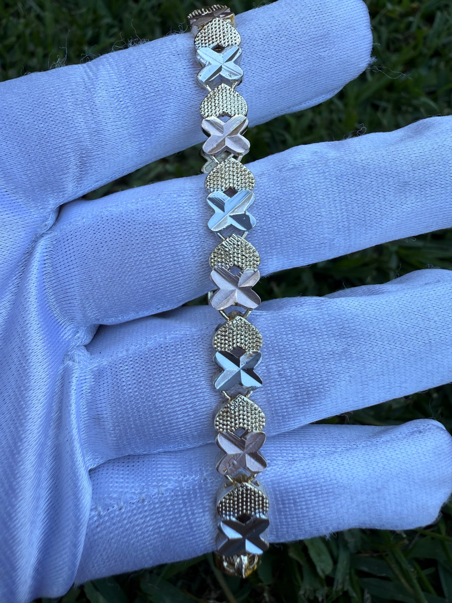 Elegant Bracelets Tricolor Gold Plated