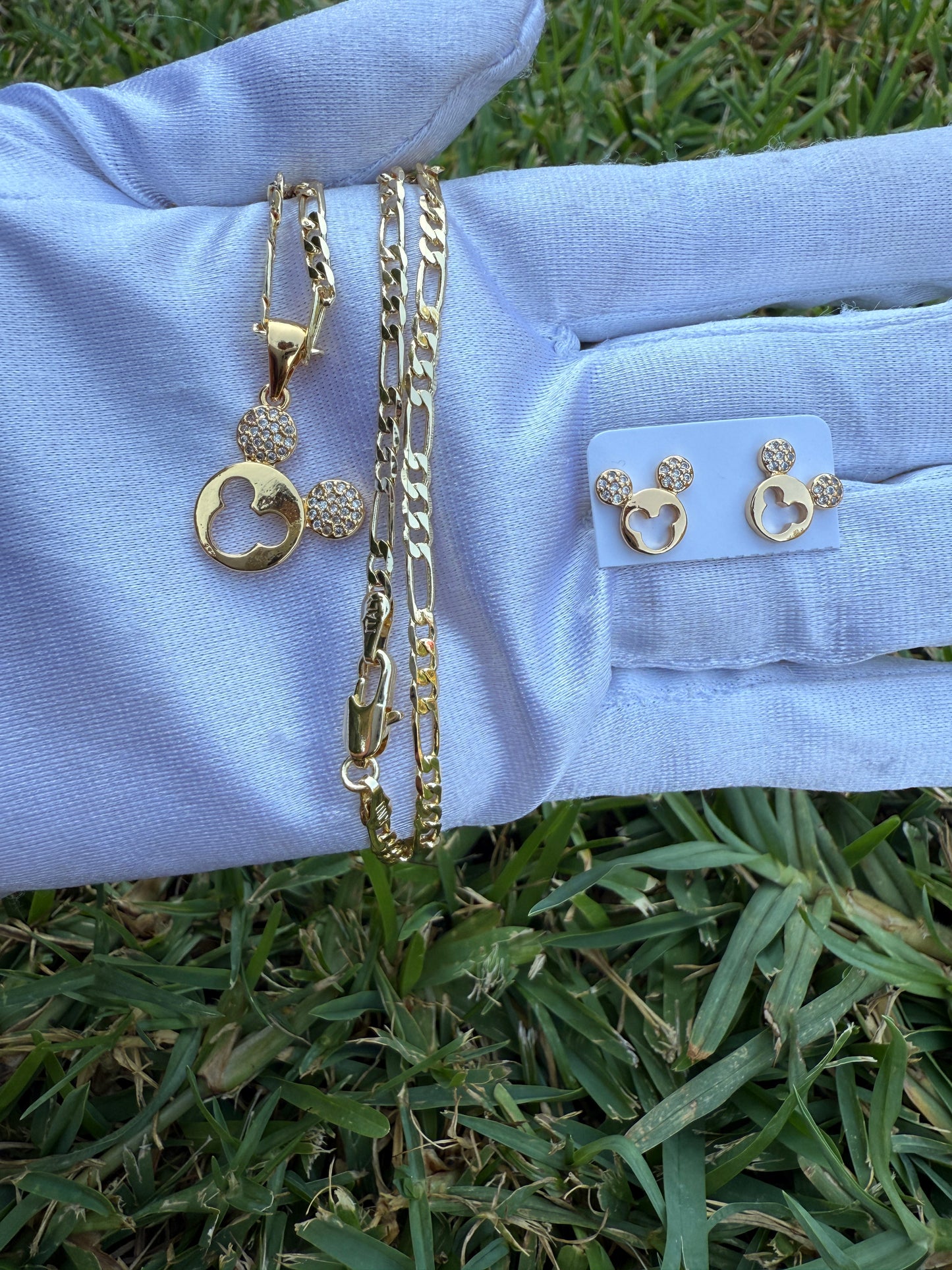 Ears Necklace and earrings Set