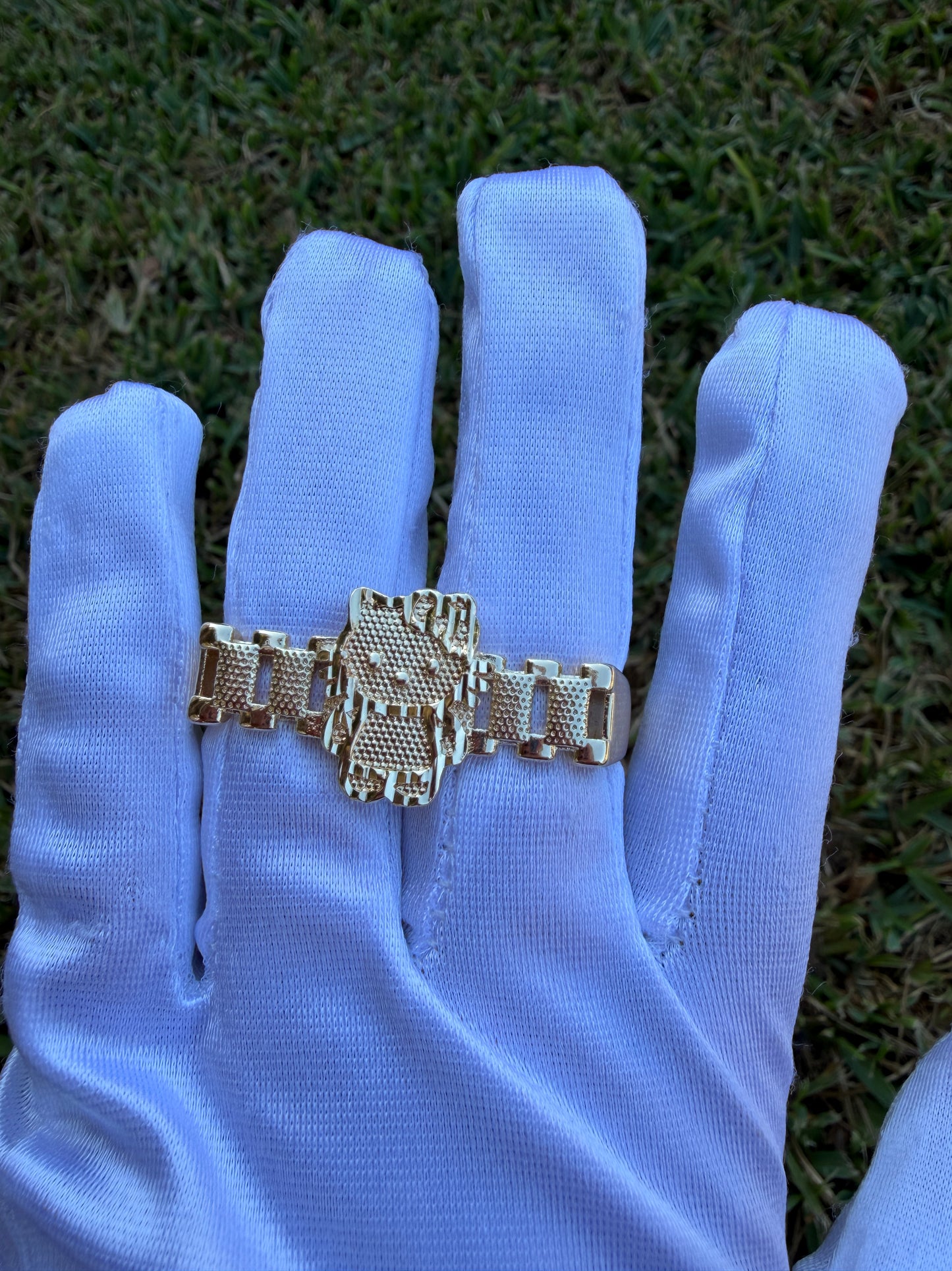 Kitty Double Finger Ring -Cat