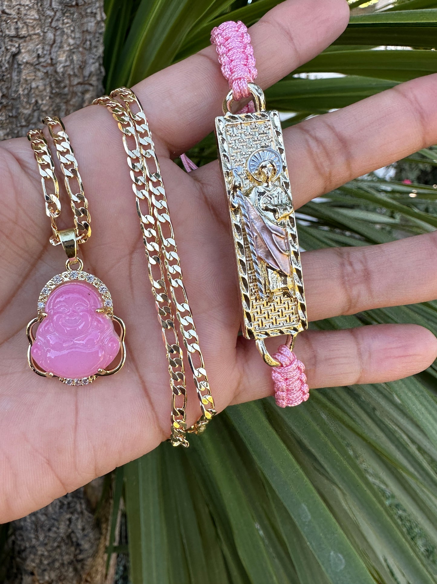 “Pink” St Jude Necklace and Bracelet Set