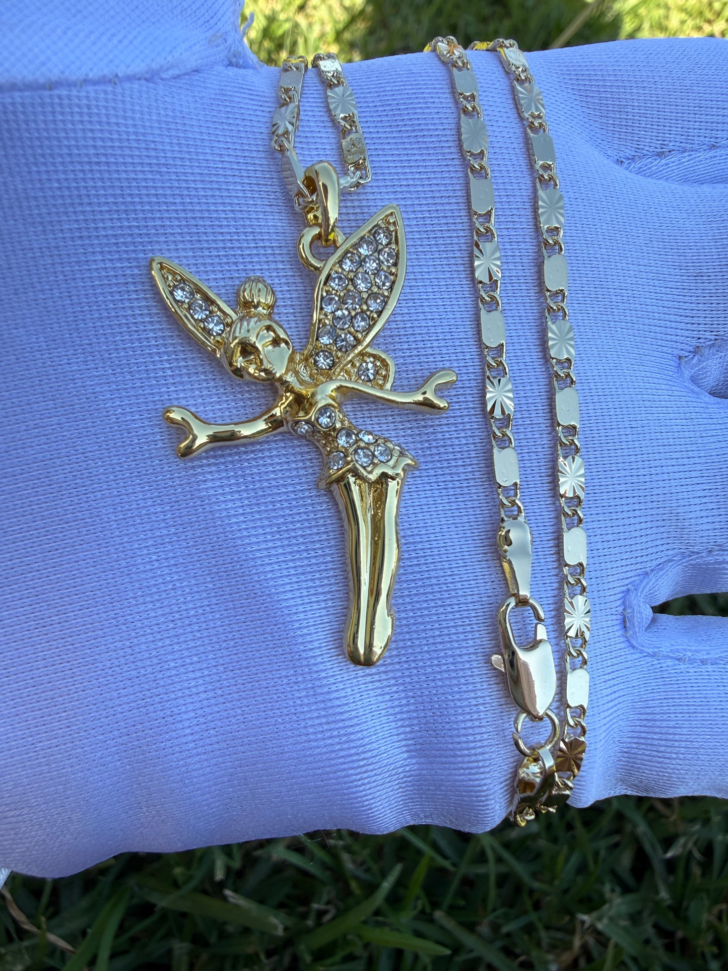 Fairy Necklace with chain -Tinker