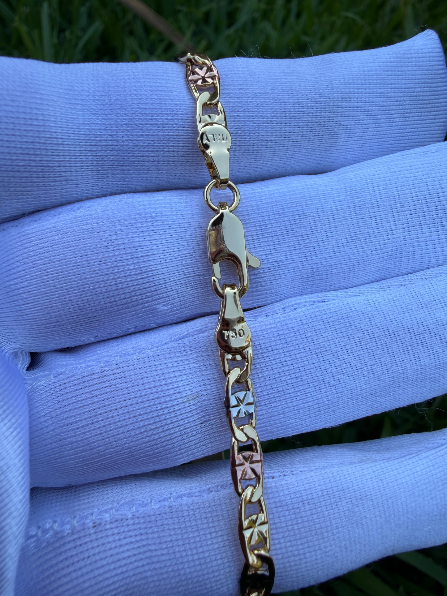 Elegant Elephant, Star, and Butterfly Charms on Gold-Tone Bracelet 7.5 inches