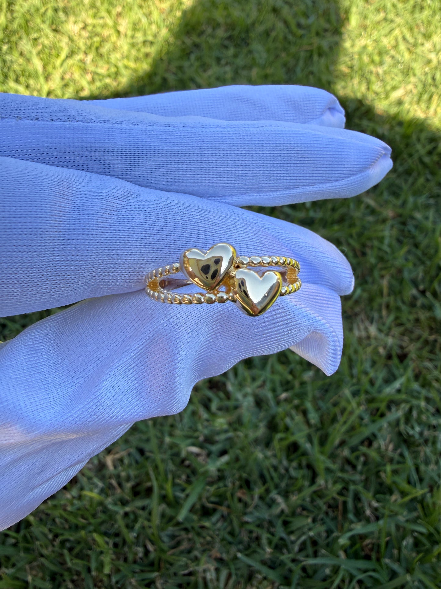 Heart Nugget Rings - Heart Rings