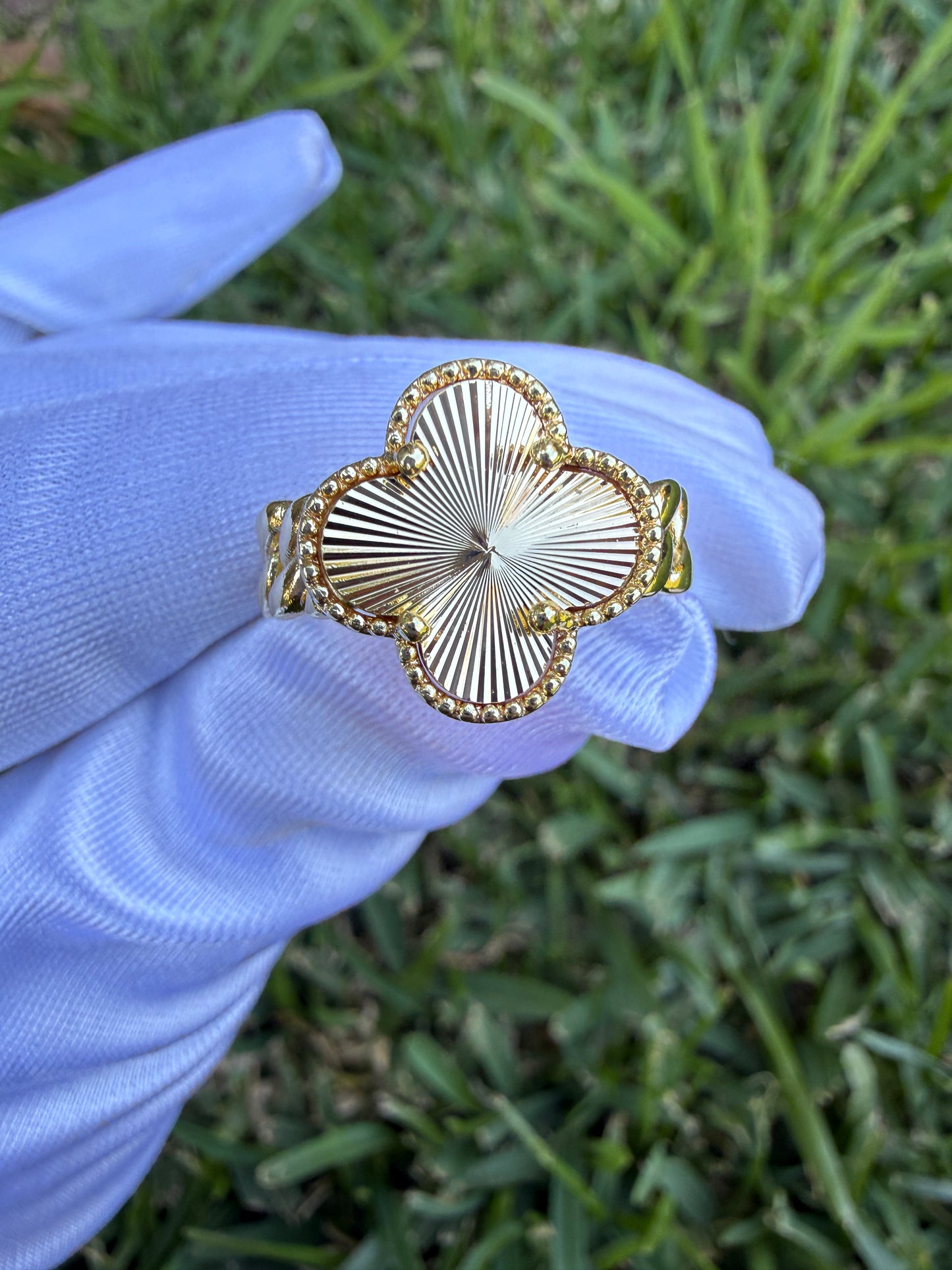 Clover Ring Gold Plated