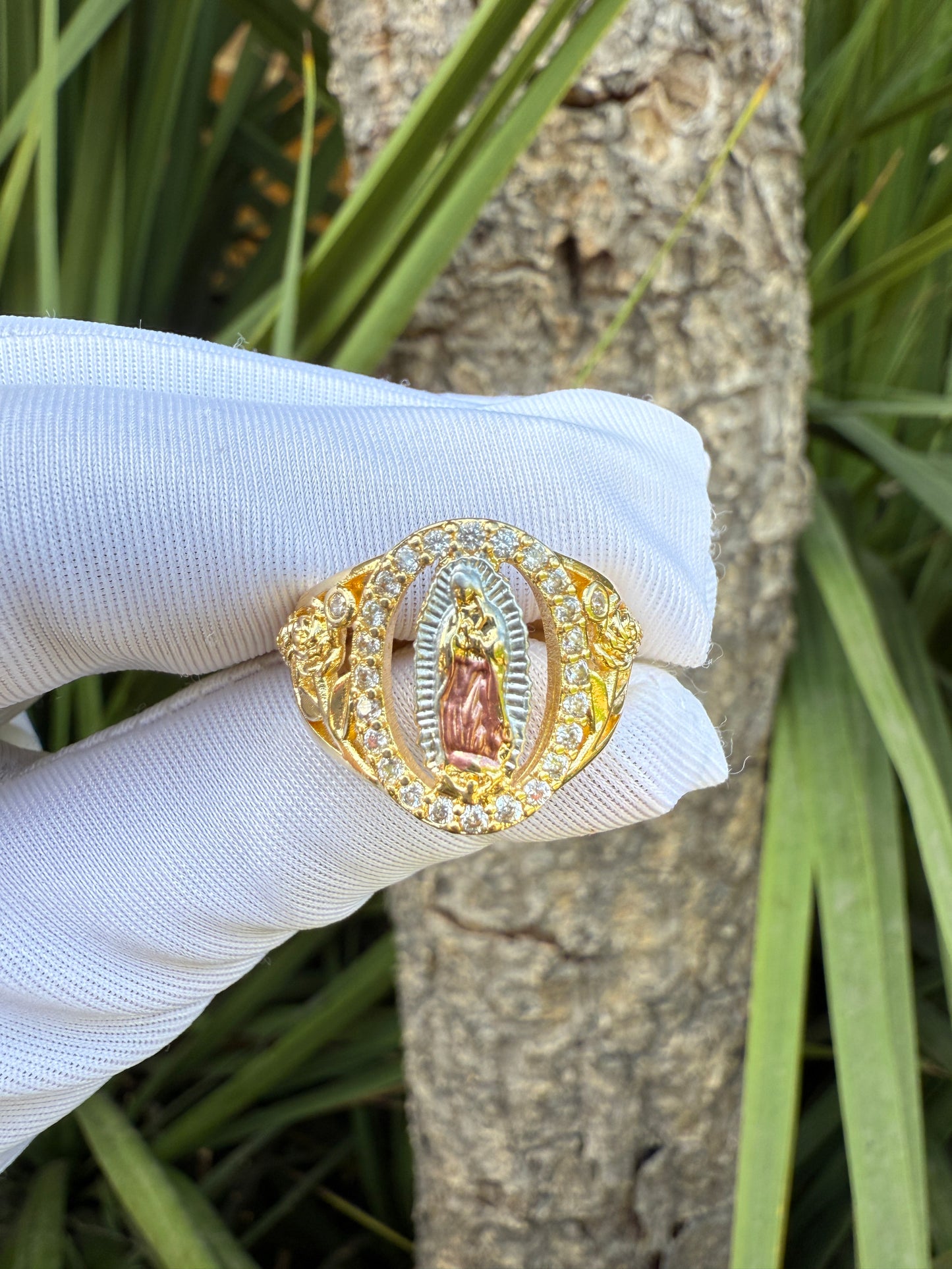 Virgin Mary Ring adjustable - Anillos Virgen De Guadalupe Gomd Plated Adjustable