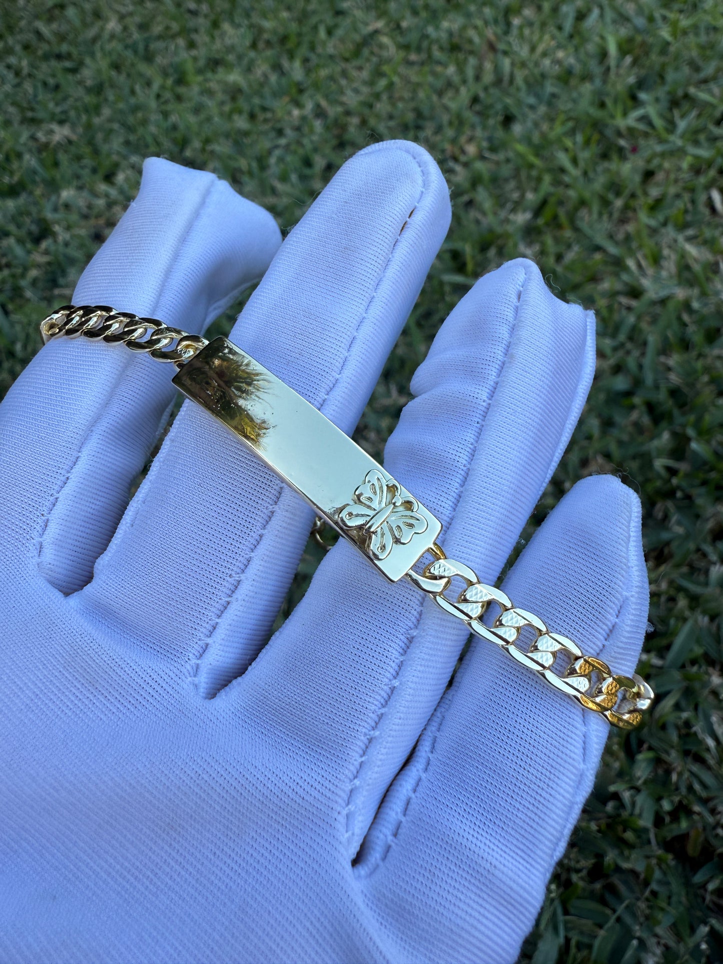 Heart Gold Plated Bracelet 8” - Esclavas