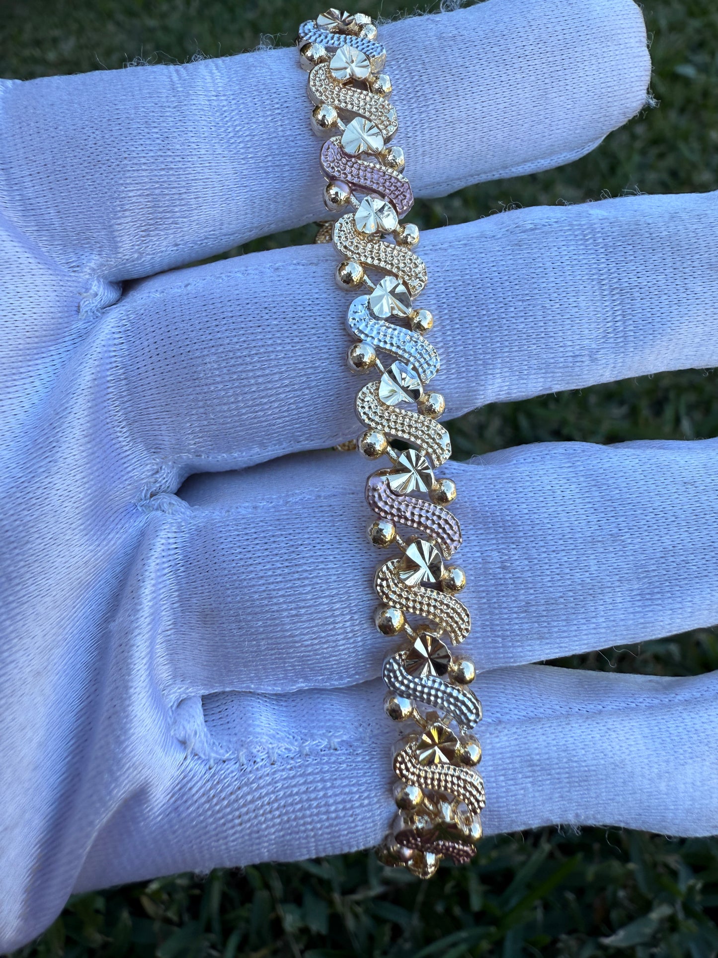 Elegant Bracelets Tricolor Gold Plated