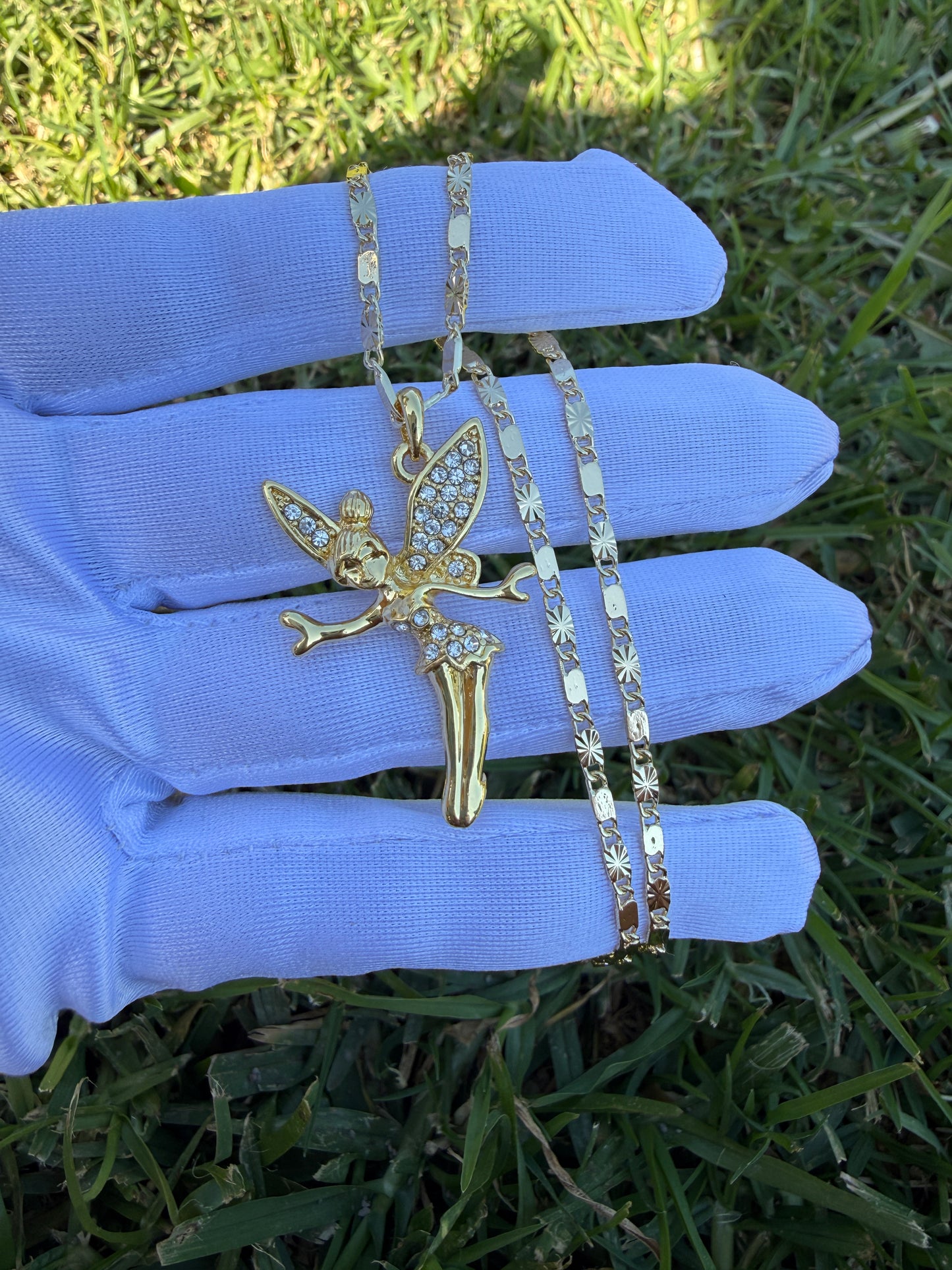 Fairy Necklace with chain -Tinker