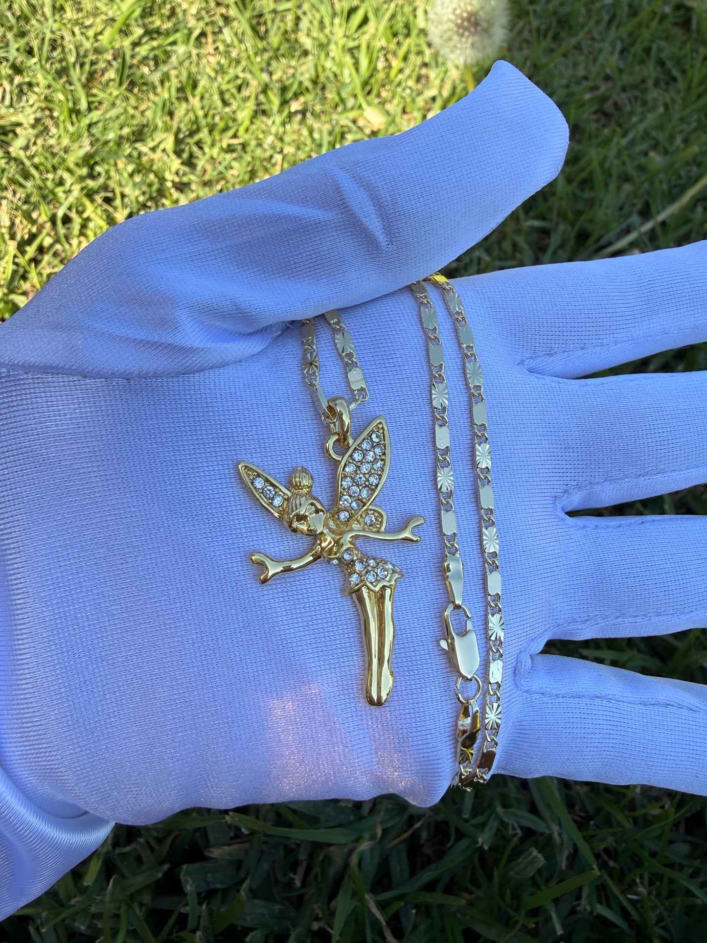 Fairy Necklace with chain -Tinker