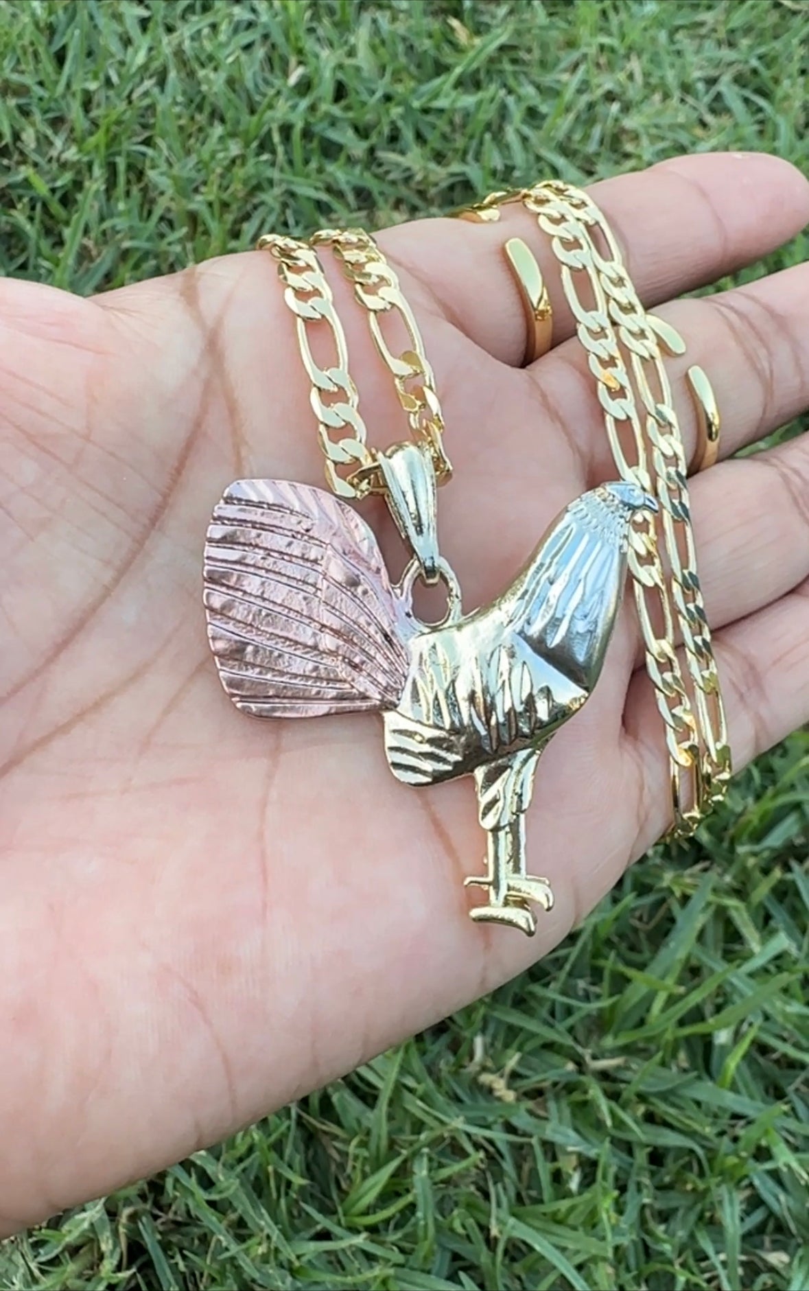 Rooster Necklace (Gallo) Gold Plated