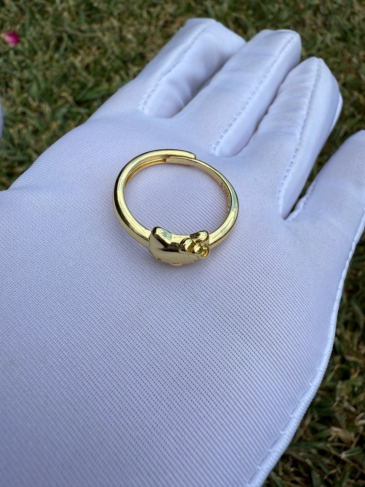 Gold Plated Kitty Set with Watch, Necklace and Ring