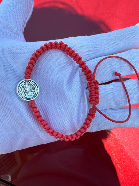 Evil Eye Rope Bracelet St Benedict Adjustable