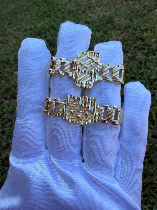 Kitty Double Finger Ring -Cat