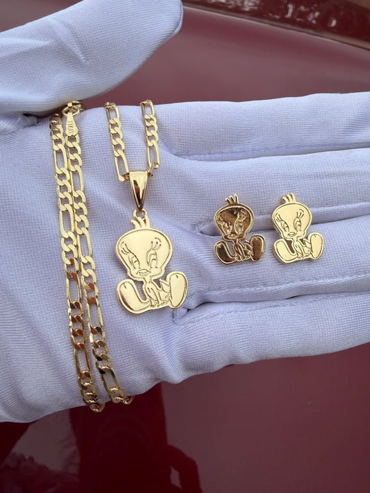 Tweet-y Necklace & Earrings Set